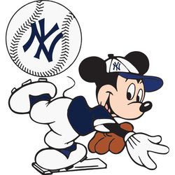 New York Yankees And Mickey Svg, Sport Svg, New York Yankees Svg, NY Yankees Lovers, NY Yankees Baseball, Mickey Svg, Mi