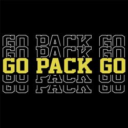 Go Pack Go Football Svg, Sport Svg, Green Bay Packers Svg, Packers Svg, Green Bay Svg, Football Team Svg, Packers Team S