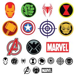 Marvel Avenger Bundle Svg, Trending Svg, Avengers Svg, Marvel Svg, Superhero Logo Svg, Super Heroes Svg, Marvel Superher