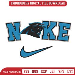 Nike Logo Swoosh Carolina Panthers Embroidery Design Download