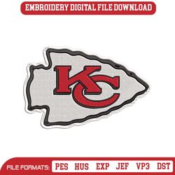 Kansas City Chiefs Logo NFL Embroidery Design Download