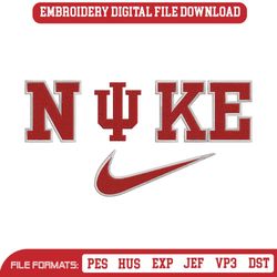 Nike Indiana Hoosiers Logo NCAA Embroidery Design File