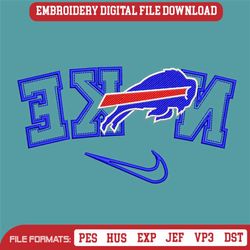 Buffalo Bills Reverse Nike Embroidery Design Download File