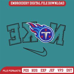 Tennessee Titans Reverse Nike Embroidery Design Download File