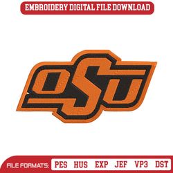 Oklahoma State Cowboys NCAA Embroidery Design File