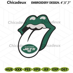 Rolling Stone Logo New York Jets Embroidery Design Download File