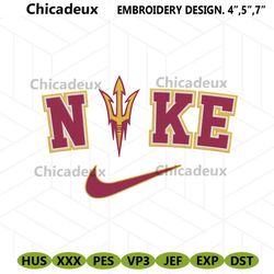 Arizona State Sun Devils Nike Logo Embroidery Design Download File