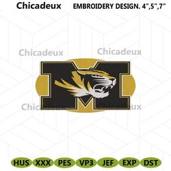 Missouri Tigers Embroidery Instant, Missouri Tigers NCAA Embroidery
