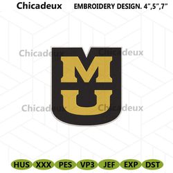 Missouri Tigers Embroidery Download File, Missouri Tigers Machine Embroidery