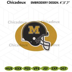 Missouri Tigers Helmet Logo Embroidery Design File