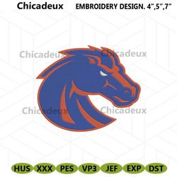 Boise State Broncos Logo Embroidery Design, Boise State Broncos Iconic Embroidery Files