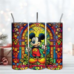 20Oz Disney Mouse Stained Glass Wrap Tumbler Design Download Files