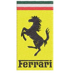 Luxury Ferrari Logo Design Logo Car Embroidery Instant Download
