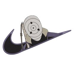 Obito x Nike Logo Embroidery Design Anime Naruto Embroidery Design