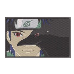 Shisui With Crow Anime Naruto Embroidery Design Instant Download File