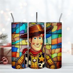 Woody Stained Glass 20Oz Wrap Tumbler Design Download Files