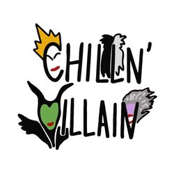 Chilling Villain Svg, Halloween Svg, Villain Svg, Disney Villain Svg, Disney Quotes Svg, Halloween Witch Svg, Witches Sv