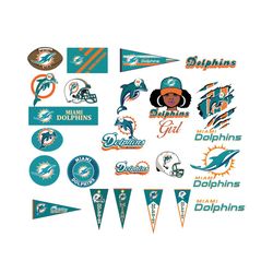 Miami Dolphins Logo Bundle Svg, Sport Svg, Miami Dolphins Svg, Miami Dolphins Logo Svg, Miami Dolphins Bundle, Miami Dol