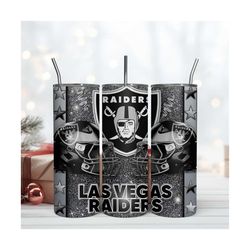 Las Vegas Raiders 20oz Skinny Tumbler Wrap Sublimation Design, NFL 20Oz Tumbler Design