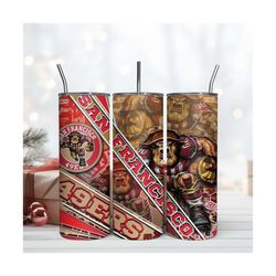 San Francisco 49ers Mascot 20Oz Tumbler, NFL 20Oz Tumbler Design