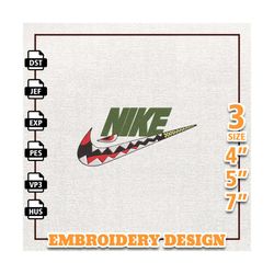 Nike Bape Embroidery Design, Brand Logo Embroidery