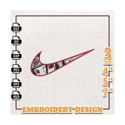 Nike Itachi Naruto Anime Embroidery Design, Nike Anime Embroidery Design