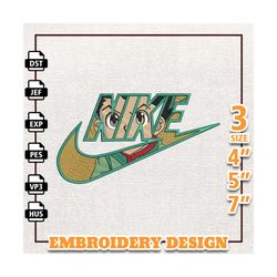 Nike Gon Anime Embroidery Design, Nike Anime Embroidery Design