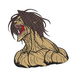 Eren Yeager Titans Version Embroidery Design Download File