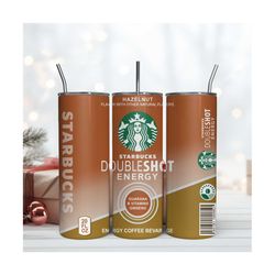 Doubleshot Energy Starbucks 20Oz Tumbler Wrap Sublimation Design, Brand Tumbler Wrap Design