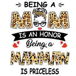 Being A Mom Is An Honor Being A Mawmaw Is Priceless Svg, Mothers Day Svg, Being A Mawmaw Svg, Being Mawmaw Svg, Mawmaw S