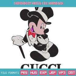 Mickey Luxurious Gucci Basic Embroidery Design File