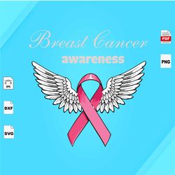 Breast Cancer Awareness, Breast Cancer Gift, Breast Cancer Svg, Cancer Awareness, Cancer Ribbon Svg, Breast Cancer Ribb