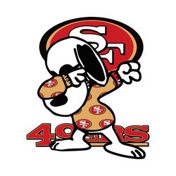 San Francisco 49ERS Snoopy Dabbing Svg, 49ERS Fan, San Francisco 49ERS, Super Bowl Svg, NFL Teams, NFL Teams Logo, Foot