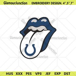 Rolling Stone Logo Indianapolis Colts Embroidery Design Download File