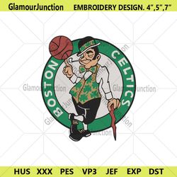 Boston Celtics Logo NBA Team Embroidery Design File