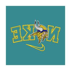 Minnesota Vikings Reverse Nike Embroidery Design Download File