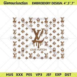 Louis Vuitton Brown Painting Template Embroidery Design Download File