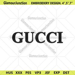 Gucci Wordmark Black Embroidery Download File