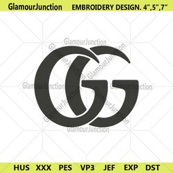 Gucci Brand Logo Black Embroidery Download File