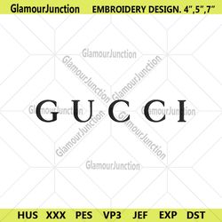 Gucci Brand Wordmark Embroidery Design Download