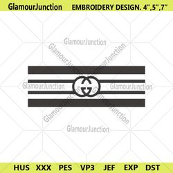 Gucci Brand Symbol Logo Bold Line Embroidery Design Download