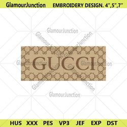 Gucci Brown Box Logo Wrap Embroidery Download File