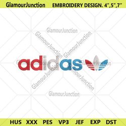 Adidas Colorfull Logo Brand Leaf Embroidery Instant Download