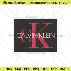Calvin Klein CK Red Black Box Embroidery Design Download