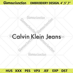 Calvin Klein Jeans Wordamrk Logo Embroidery Download File