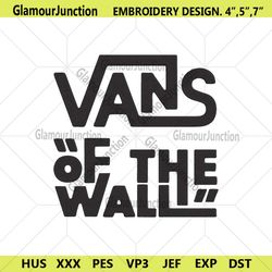Vans Of The Wall Wordmark Logo Embroidery Design Download