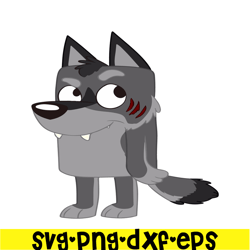Wolf Bluey Character SVG PNG PDF Bluey Character SVG Bluey Cartoon SVG