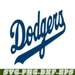 Dodgers The Blue Text SVG, Major League Baseball SVG, MLB Lovers SVG MLB011223124