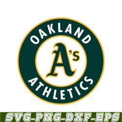 Oakland Athletics SVG, Major League Baseball SVG, Baseball SVG MLB204122340
