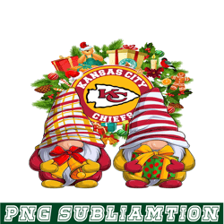 Gnome Kansas City Chiefs PNG, Christmas Gnomes NFL PNG, National Football League PNG